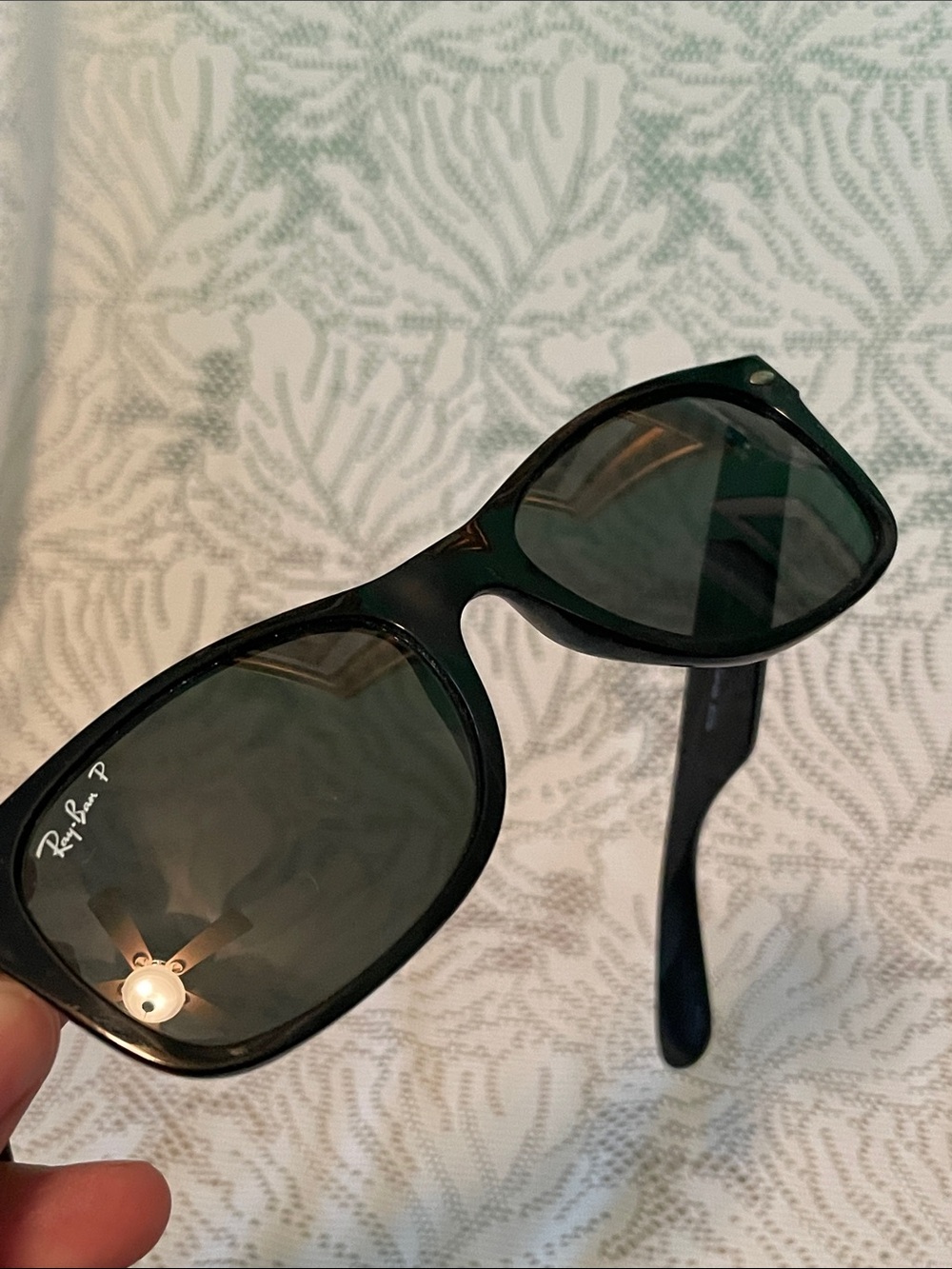 Ray-Ban Black Polarized Wayfarer-Style Men's Sunglasses - Picture 9 of 11